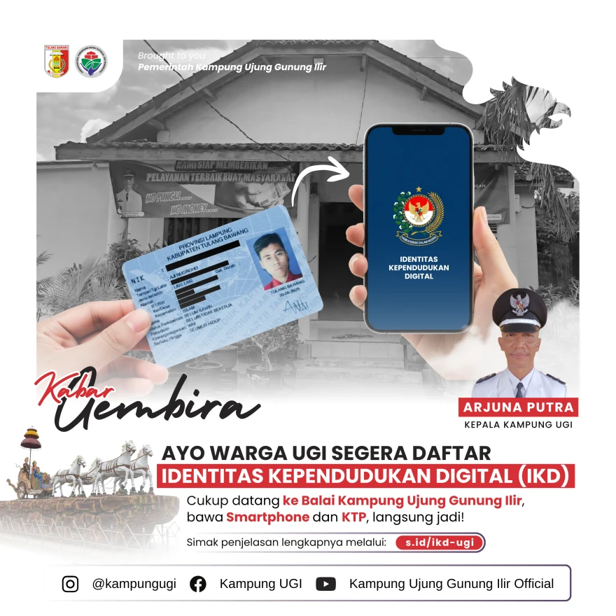 Peluncuran Program Pendaftaran Identitas Kependudukan Digital (IKD) di Kampung Ujung Gunung Ilir
